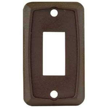 JR PRODUCTS Single Switch Plate Brown J45-12865
